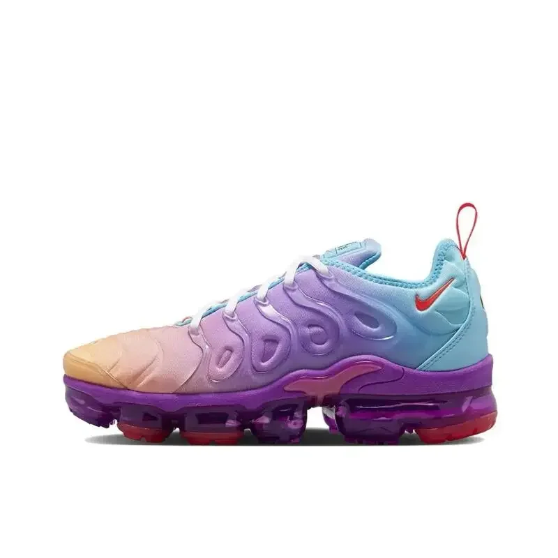 حذاء الجري Nike Vapormax Plus مريح، ممتص للصدمات، غير قابل للانزلاق، مقاوم للاهتراء للرجال والنساء، White Warrior