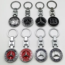 Creative Metal Car Keyring Pendant Car Keychain For Mercedes Benz A B C E S ML GLK GLE GLS GLC SLK Class AMG Keychain Accessory