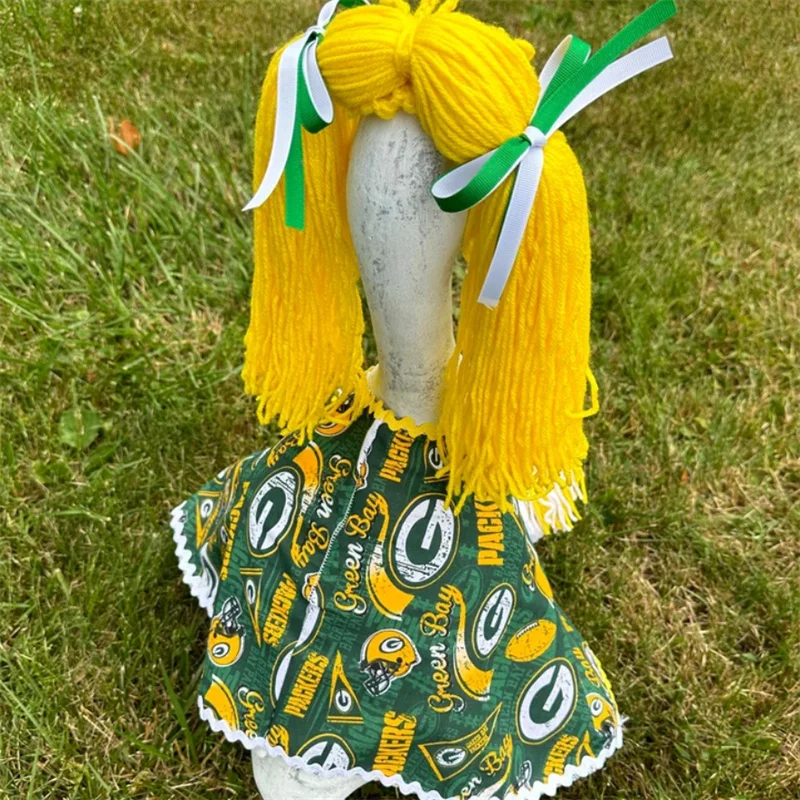 Cross-border sales Pet Supplies Goose suit Cheerleading gymnasts cosplay costume Handmade knitting Cute Creative Goose suit