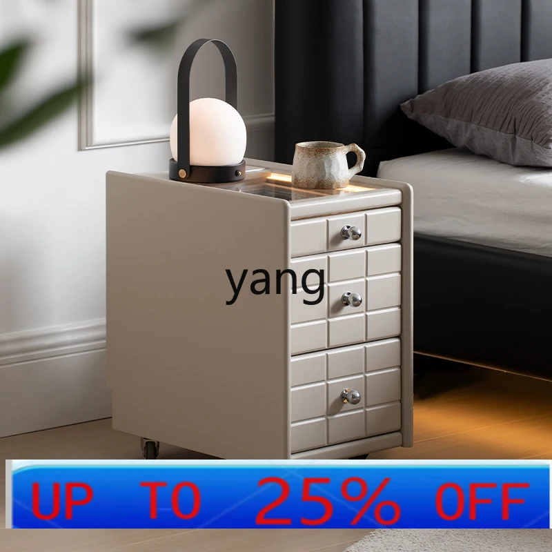 

LMMmodern simple bedside table mini ultra-narrow small storage removable bedside rack