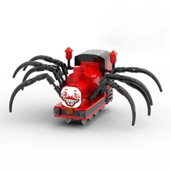 MOC Chooed Charles Spider Train Building Block Set Horror Game Figure Monster Thomased Train Car Model Bricks Toy Kids Gift