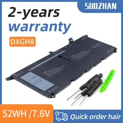 SUOZHAN DXGH8 Laptop Battery For Dell XPS 13 9380 9370 7390 For Dell Inspiron 7390 2-in-1 7490 G8VCF H754V 0H754V P82G 52WH