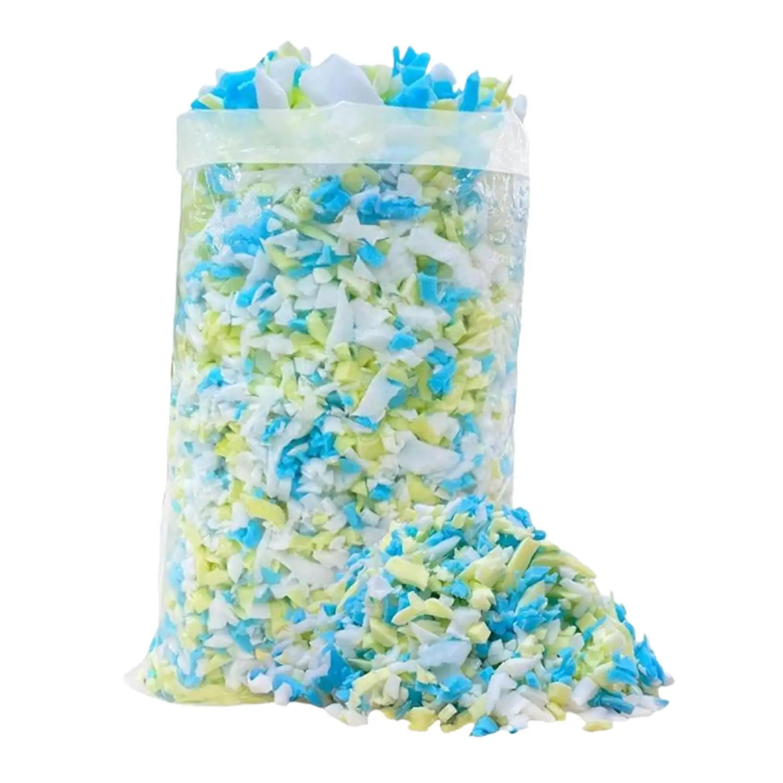 Shredded Memory Foam Filling Soft Replace Fill Multicolor and Irregular Premium Stuffing Material for Dog Beds Chair Cushion