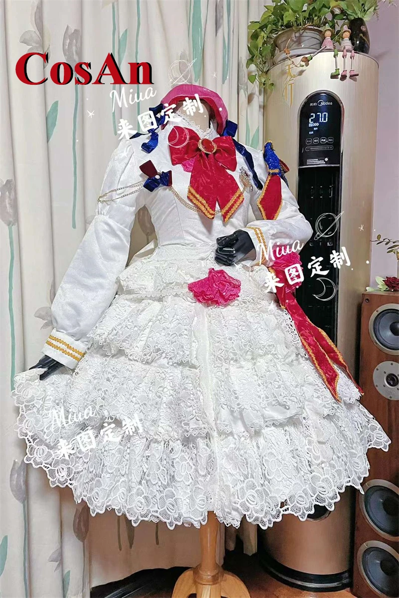 

CosAn Game Arcaea Fracture Cosplay Costume Elegant Gorgeous White Lolita Formal Dress Activity Party Role Play Clothing