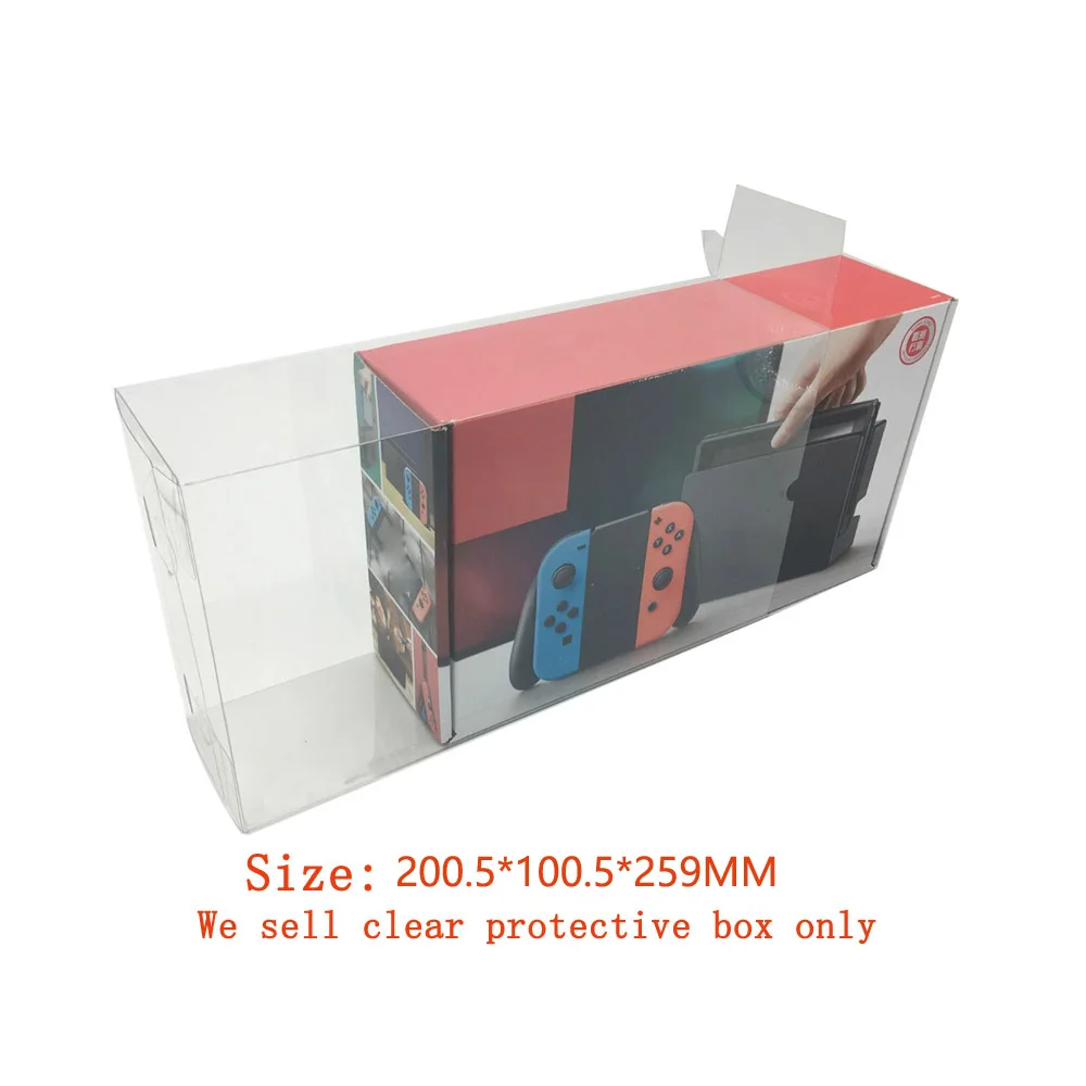 ZUIDID Transparent Display  PET  plastic cover case  For   Switch NS   game console box  storage  display box