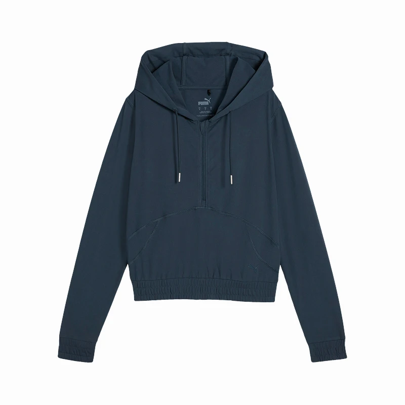

Puma genuine Women's Half Zip Casual Drawstring Hooded Retro Sweatshirt 526819-24