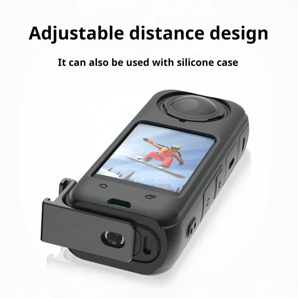 Интерфейс обуви для экшн-камеры, портативный удлинительный кронштейн для экшн-камеры Insta360 X4, мини-размер микрофона для видеоблогеров