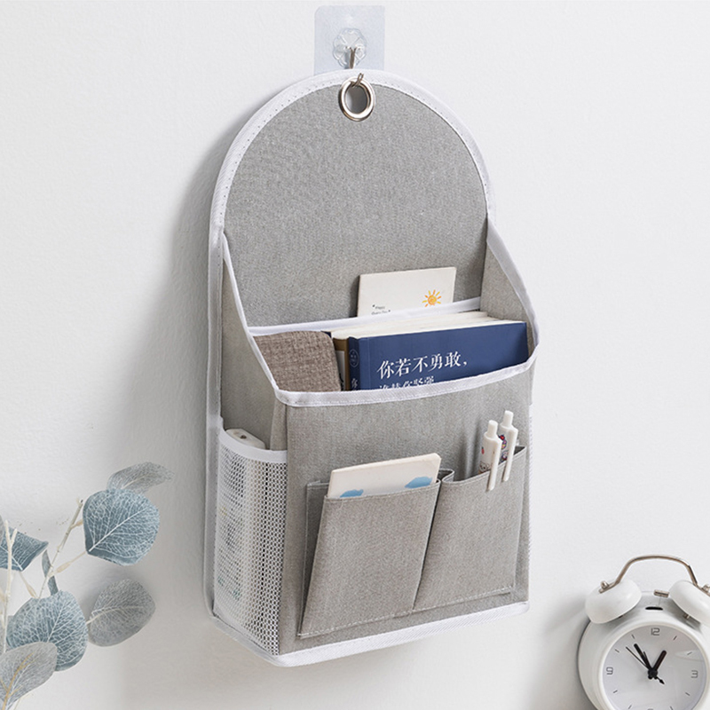  Multi Functional Wall Mounted Storage Bag, Space Saving Fabric Hanging Bag,Free Gift Of Adhesive Hooks 