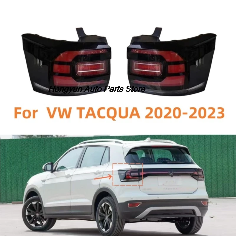 Car Accessories Rear LED Tail Light Warning Brake Light Signal Lamp For Volkswagen VW TACQUA 2020-2023 Auto Taillight Assembly