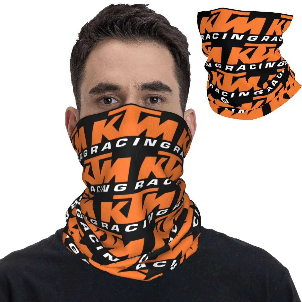 Ready To Race Bandana Neck Cover Printed Wrap Scarf Multifunctional Face Mask Hiking for Men Women Washable