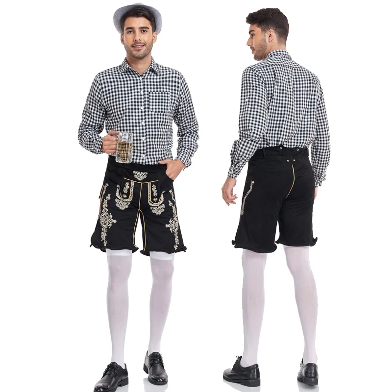 Neue Karneval Oktoberfest nationale Lederhosen für Mann Kostüm Taverne Clubs Barkeeper Outfit Cosplay Halloween Kostüm Party kleid