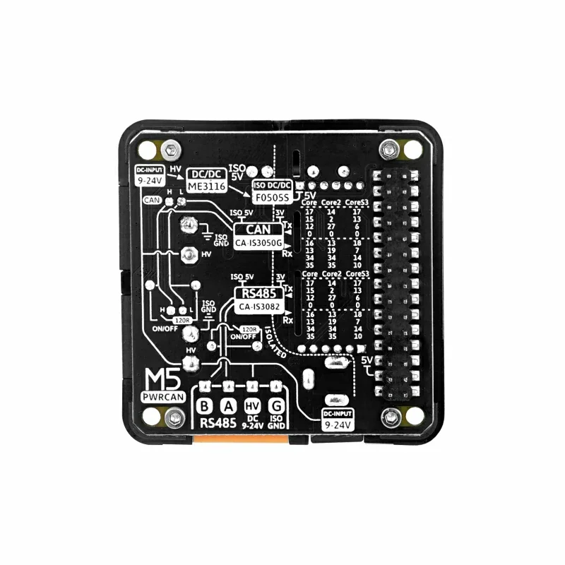 M5Stack Official PWRCAN 13.2 Module with Isolated 2-Ch CAN & 1-Ch RS485