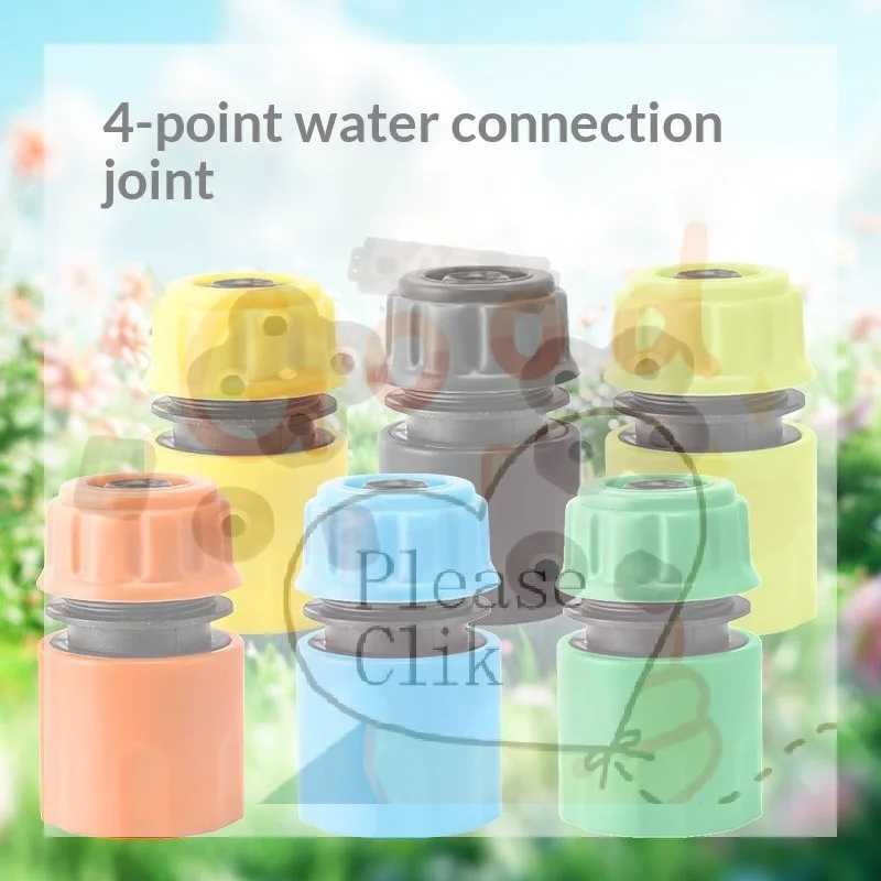 4-point Plastic Garden Hose Quick Connectors With Leak Proof Design And Quick Connection For Yard Watering Car Washing Garden