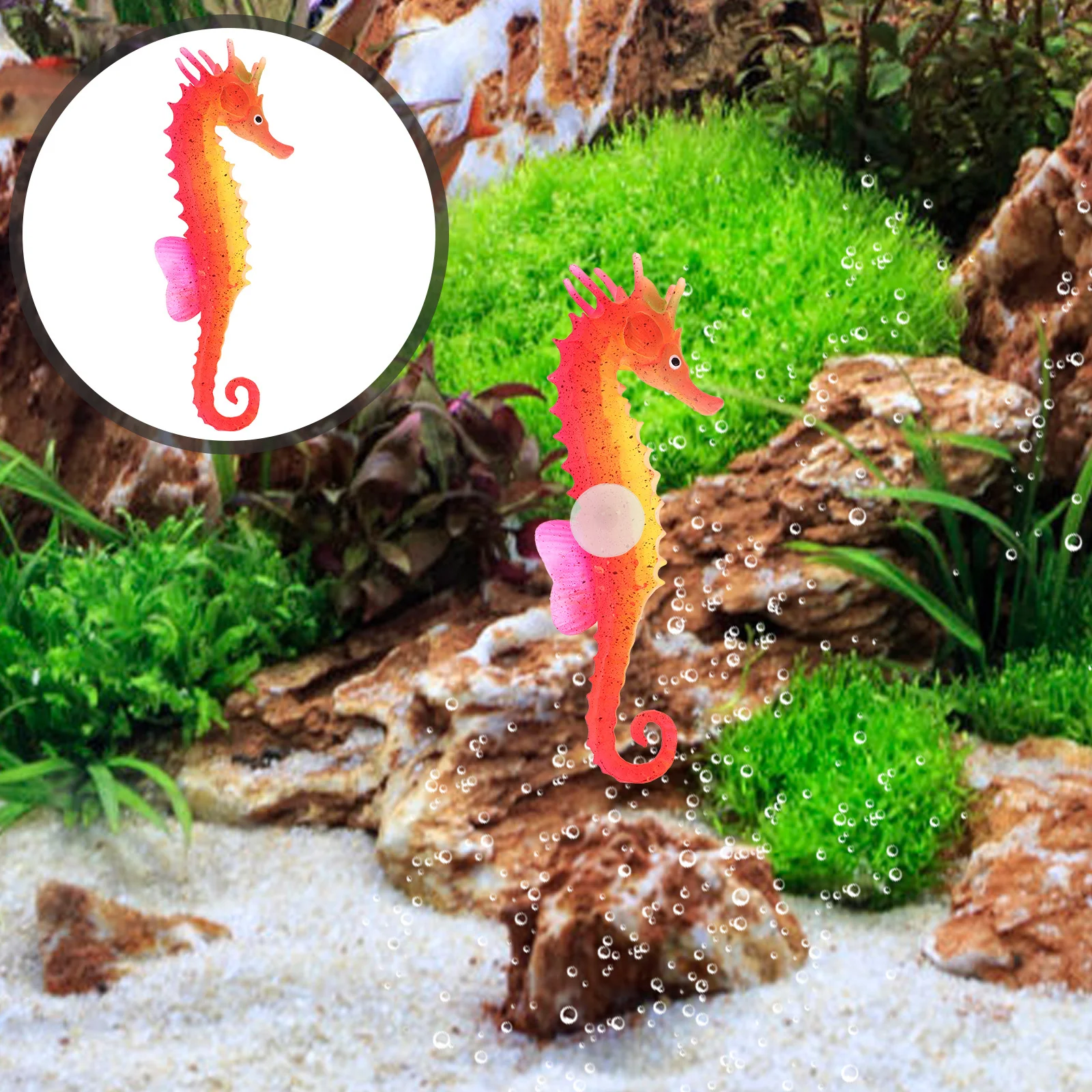 

Realistic Aquarium Decor Fish Tank Decorations Simulation Animal Ornaments Accessory Compact Household