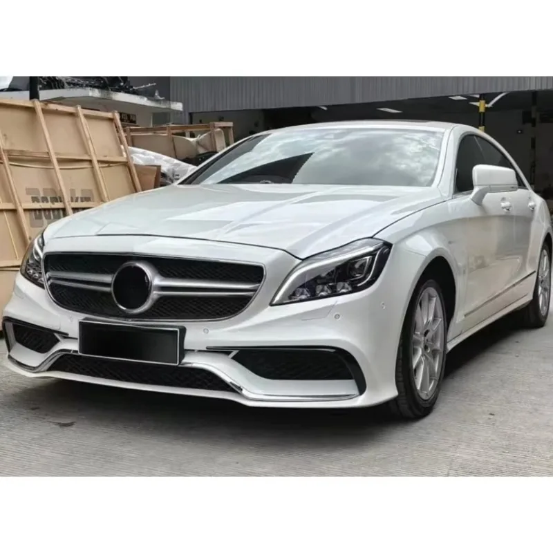 Car body kit for  CLA Class W117 2013-2017 Modified CLA45 front rear bumper grille grill side skirt