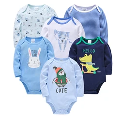 2026 Baby Bodysuit Long Sleeve Spring Autumn Girls Boys Clothes Body bebe Cartoon Printed 0-24 months Newborn Infant Outwear