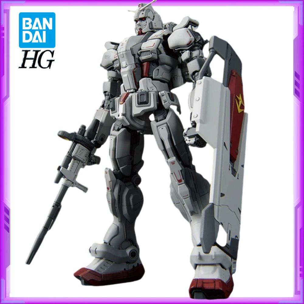 

Оригинальный BANDAI GUNDAM HG 1/144 RX-78G E Gundam EX RFV ПВХ аниме фигурки фигурку сборная модель игрушки рождественские подарки