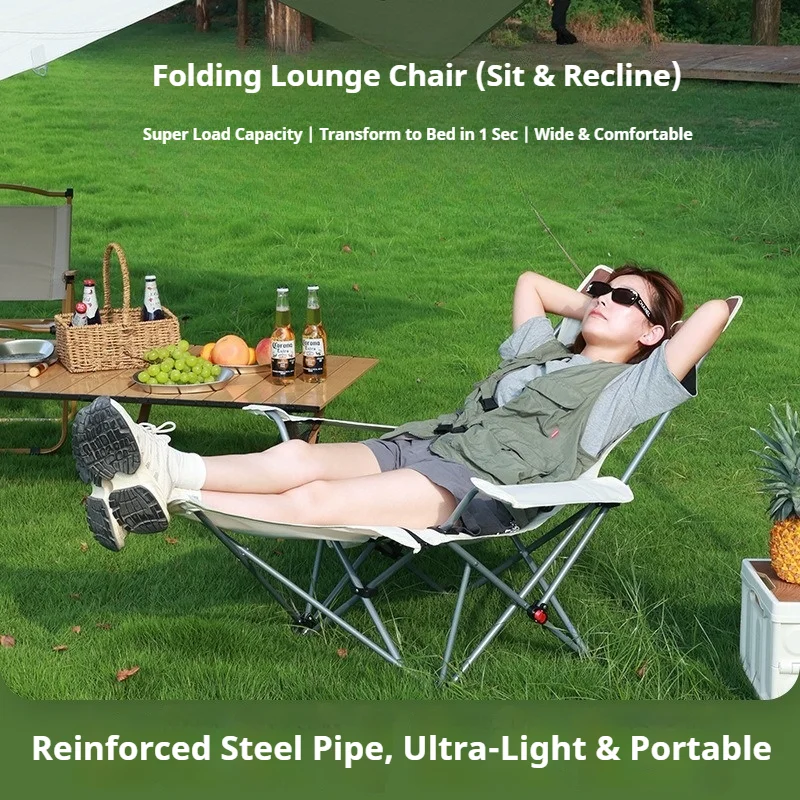 2-in-1 Outdoor Klappbarer Lieg – Outdoor Camping Recliner Bewertung und Preis