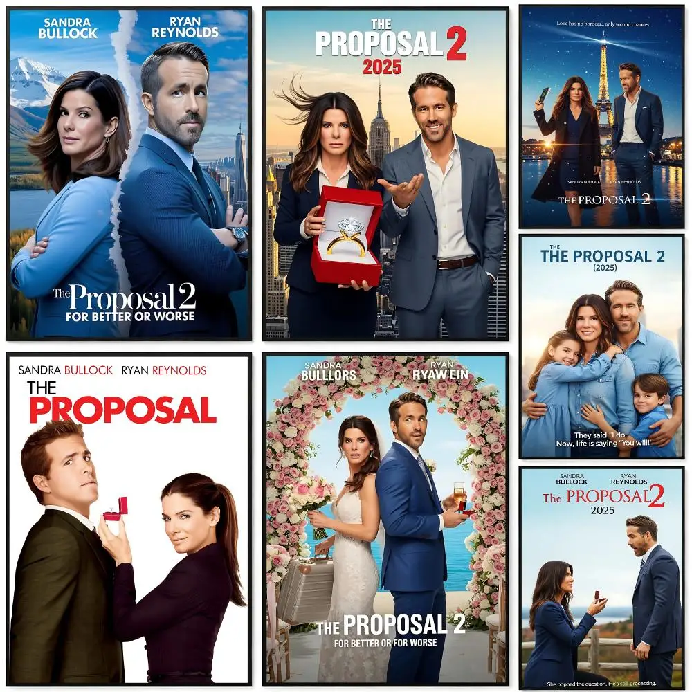 Movie The Proposal Poster Poster HD Printing Cyberpunk Style Wall Art Home Decor For Gaming Room Living Room Bedroom Gift Idea