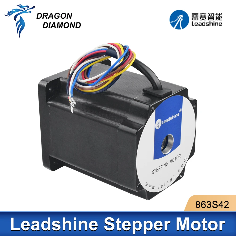 Leadshine 3 Phase Hybrid Stepper Motor 863S42 for NEMA34 4.3A Length 103mm Shaft 12mm