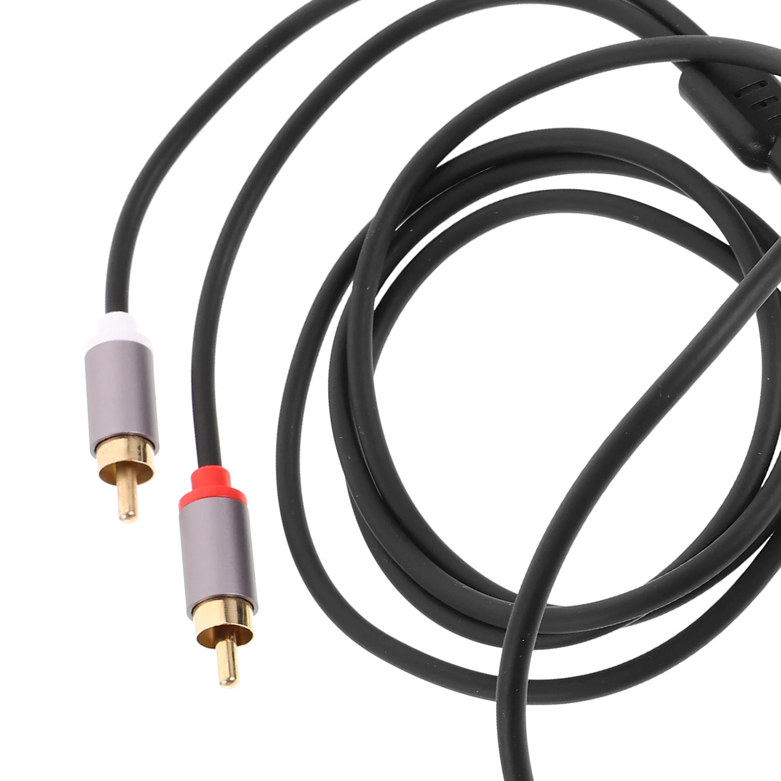 35mm One-minute Two-turn Audio Cable Computer Mobile Phone Connection Rca (iron Gray 35mm-15 Meters) Cord to