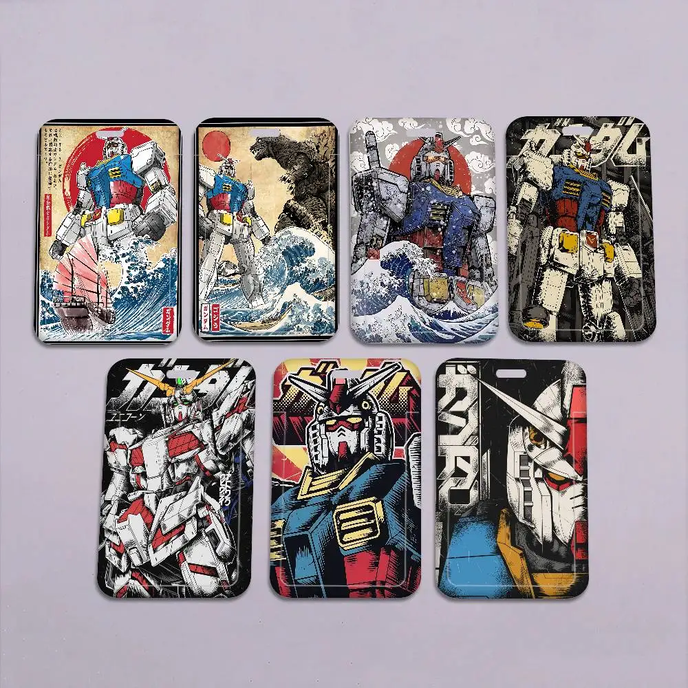 Anime G-Gundams Lanyard For Keys Chain Credit Card Cover Pass Charm Straps ID Badge Holder Key Accessories Gifts