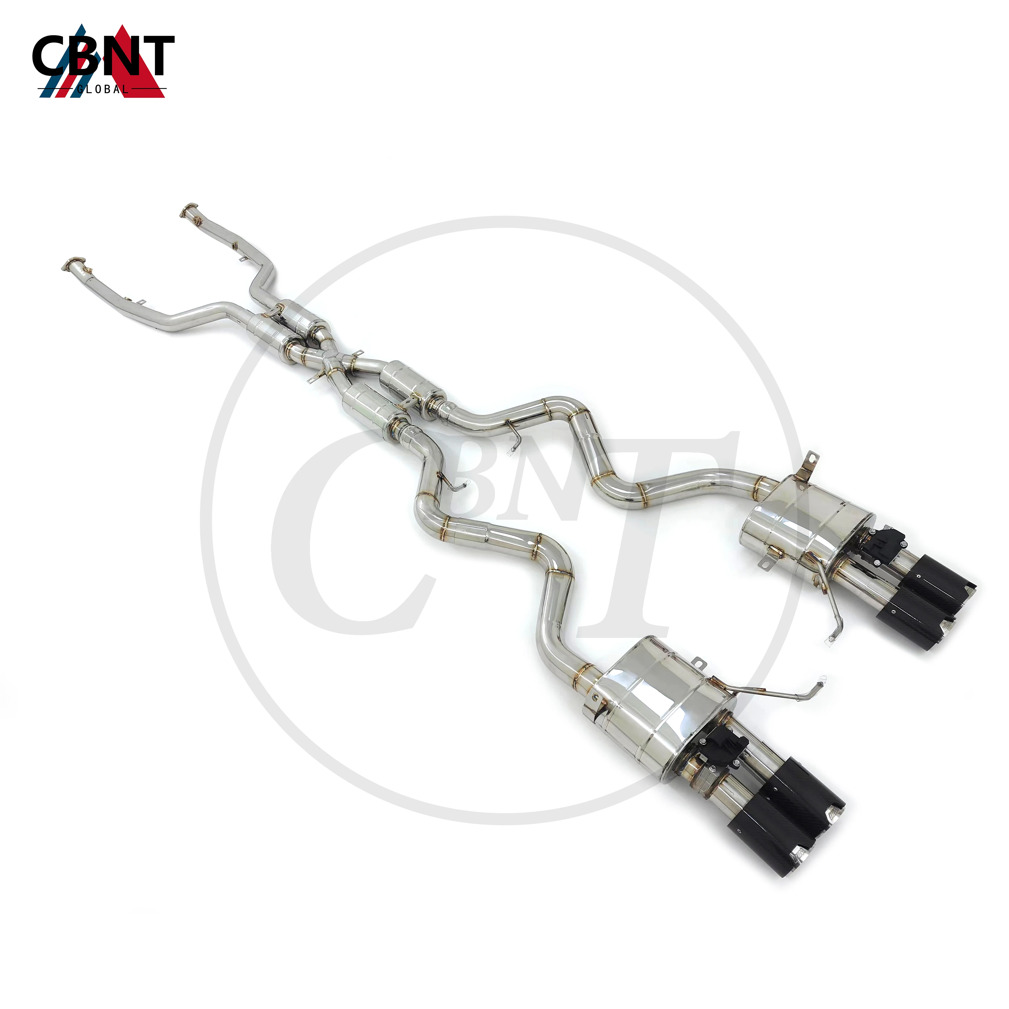 

CBNT Valved Exhaust-pipe for BMW E92 M3 4.0L Valvetronic Catback High Performance SS304 Tuning Exhaust System with Exhaust-tips