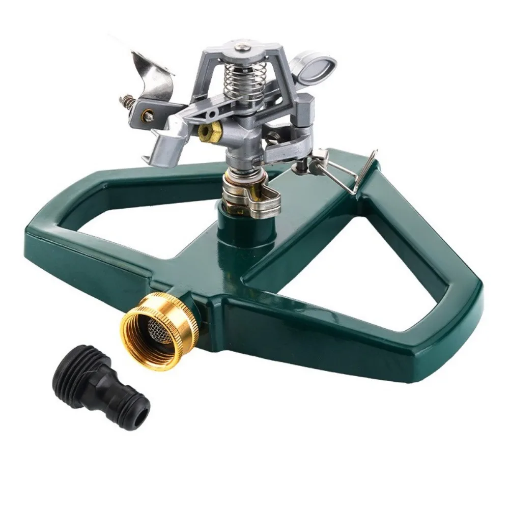 

360° Rotation Garden Hose Sprinkler Adjustable Sprinkler Head Zinc Alloy Construction Irrigation System Sprinkler