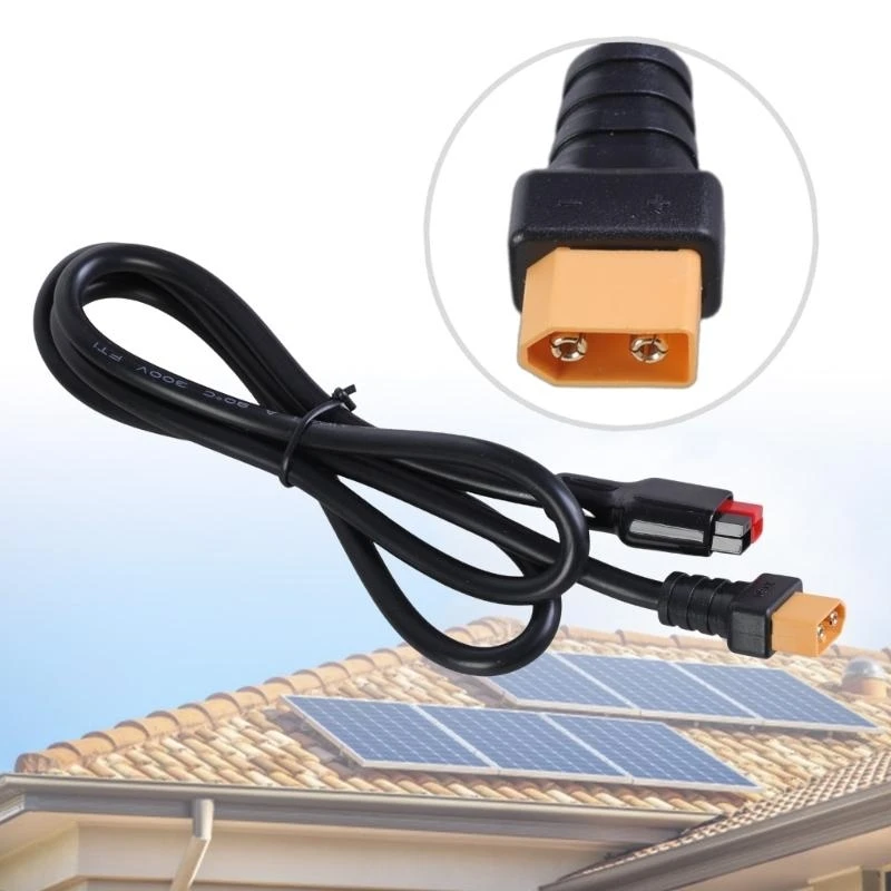 XT60 Masculino para Panel Solar Extensão Porta energia do para conectores centrais