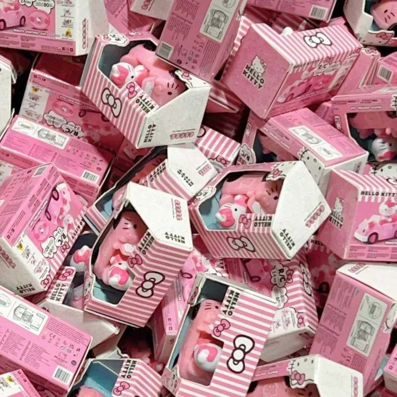 HelloseKittyse Mini Car Rare Model Anthropomorphic Cat Driving Style Cute Miniature Collection Tabletop Ornament