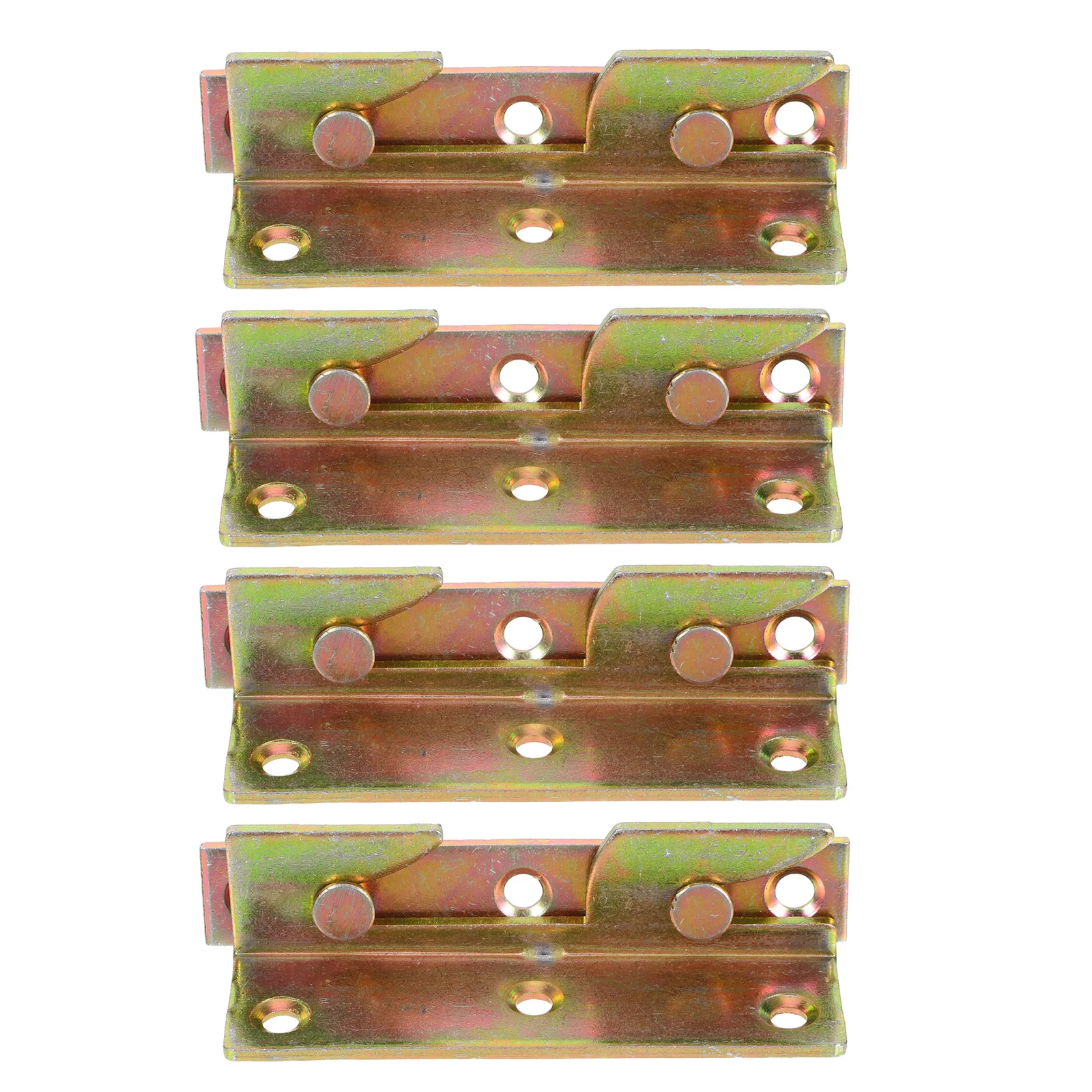 

4 set Invisible Bed Hinge Heavy Duty Folding Rail Connector For Stable Quiet Operation Furniture Hardware Fastening Bracket