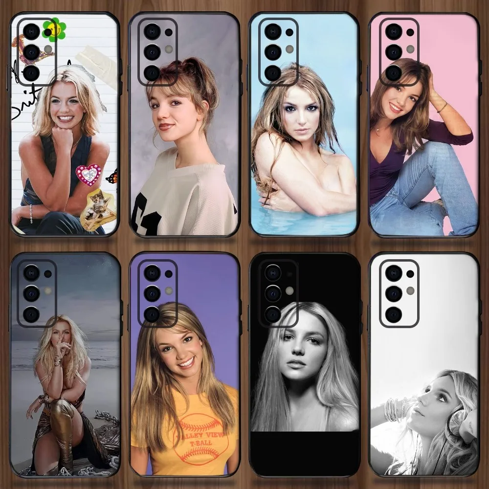 Singer Britney Spears Phone Case For Samsung Galaxy A13,A21s,A22,A31,A32,A52,A53,A71,A80,A91 Black Soft Cover