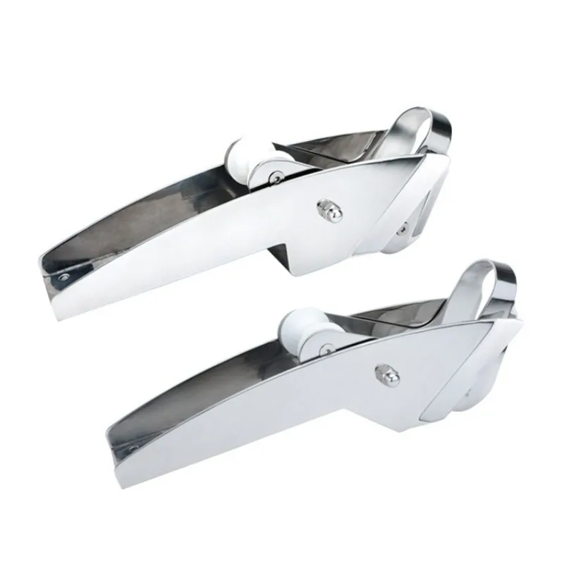 Universal Marine Anchor Roller Bracket 316 Stainless Steel Slant Bottom Guide Chain Support Boat Yacht Hardware Fittings