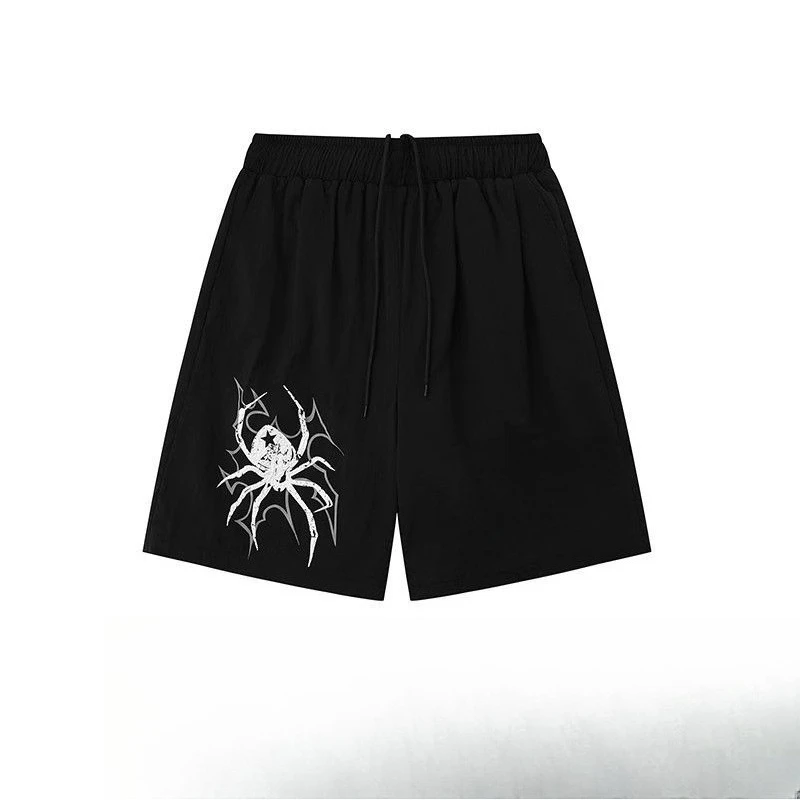 

New American Fashion Letter Shorts Men's and Women's Loose High Street Couples Casual Sportswear Five-point Pants Large Size