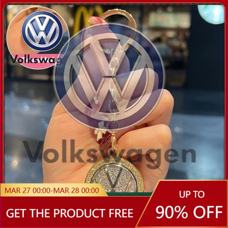 

Emblems For VW Volkswagen Car Sticker 3D Metal Car Styling Key Chain Keyring Accessories For Volkswagen VW Golf Polo Rline Amaro