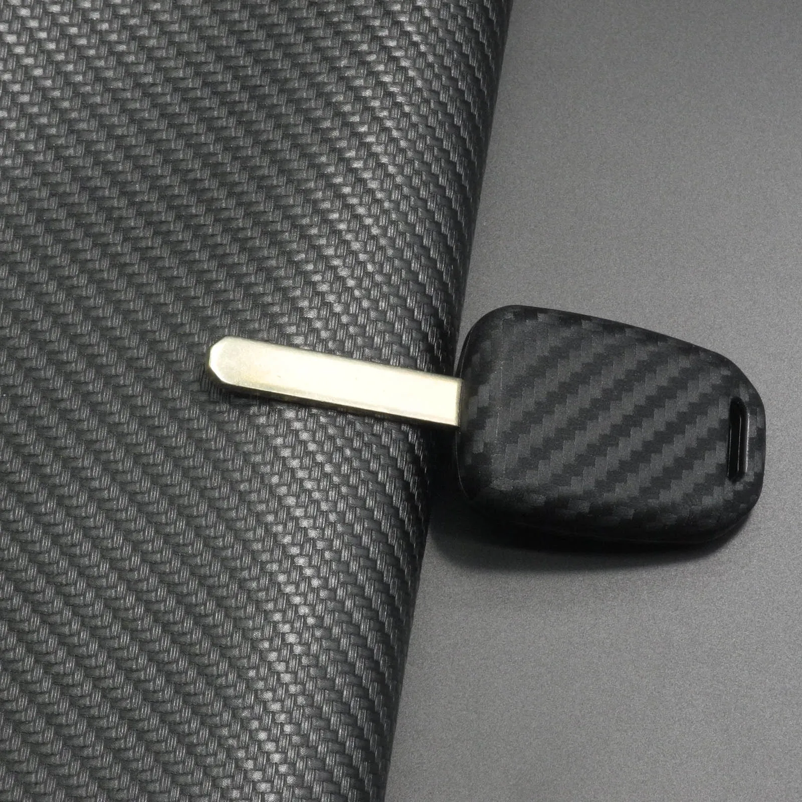 Jingyuqin Carbon Silicone Car Remote Key Case Fob Cover For Honda GREIZ Civic City XRV Vezel Protective shell keychain