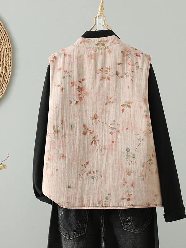 سترة نسائية من القطن والكتان سترة دافئة فضفاضة تناسب Faionable الصينية التقليدية Sle زر حتى ملابس خارجية لشتاء 2025 #4