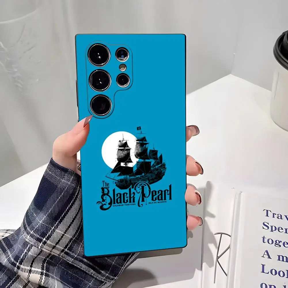 The Black Pearl Phone Case For Samsung S26 S25 Edge S24 S23 S22 Ultra Plus Fe A57 A37 A17 A27 5G Silicon Cover