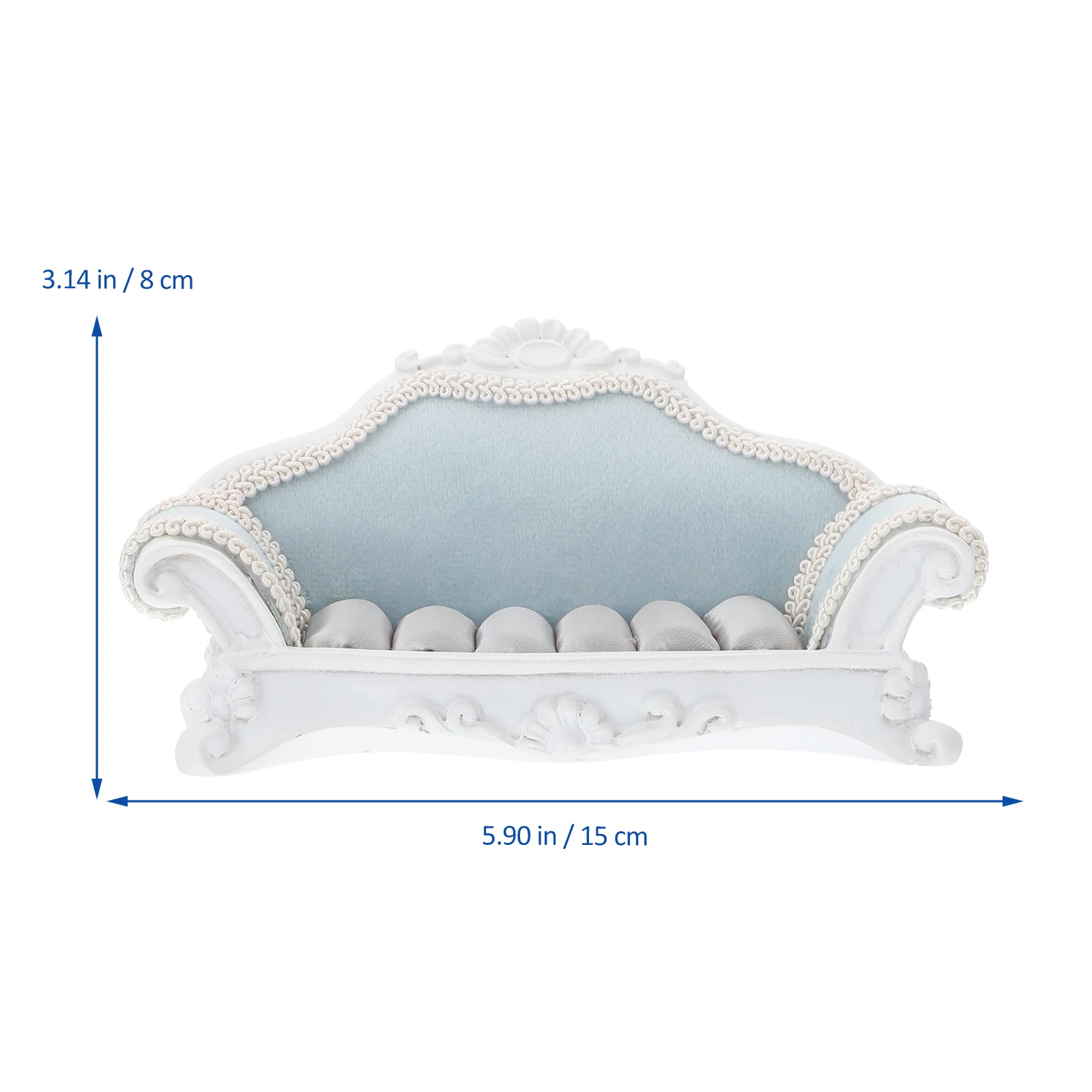 

Sofa shaped Jewelry Display St Cloth Holder Lightweight ganizer Rack for Home Shop Storage Elegant Resin Material