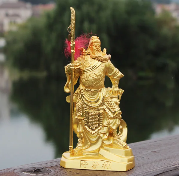 

HOME SHOP Efficacious Talisman Money Drawing Martial God of wealth guan gong Guandi FENG SHUI gold copper statue