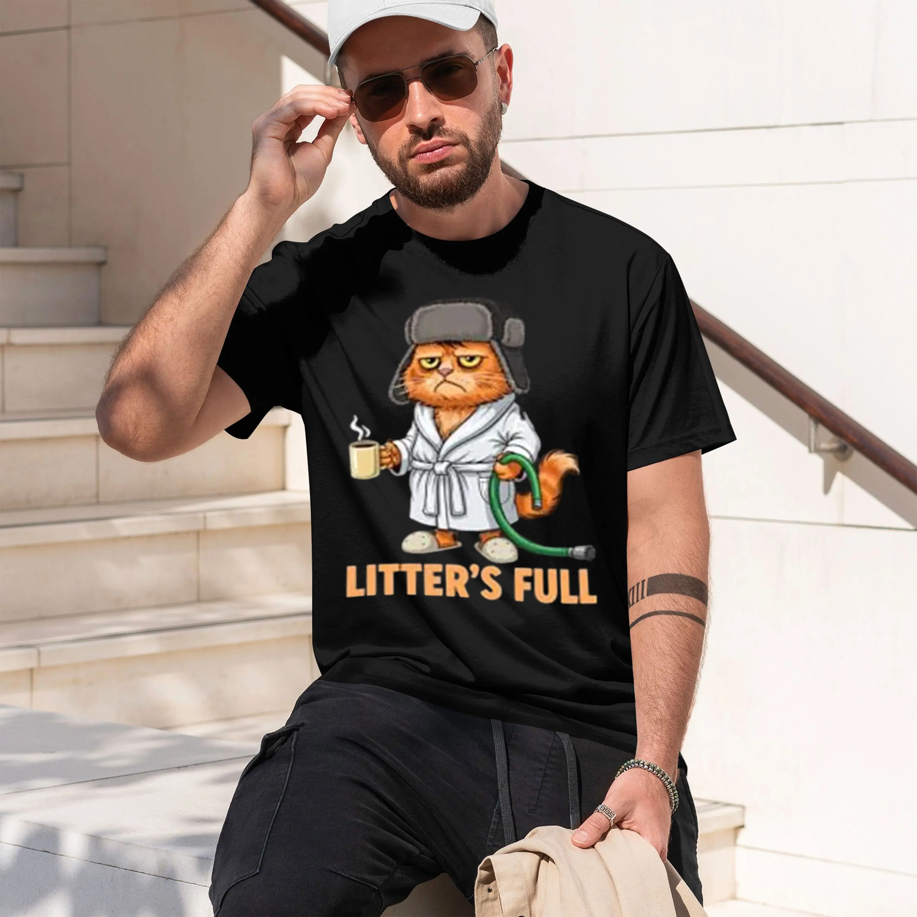 2026 New Model Litter’s Full Parody Pullover Hoo Y2K Humor Funny Christmas Shirt – “Litter’s Full” Cotton Hooded Sweatshirt Tops