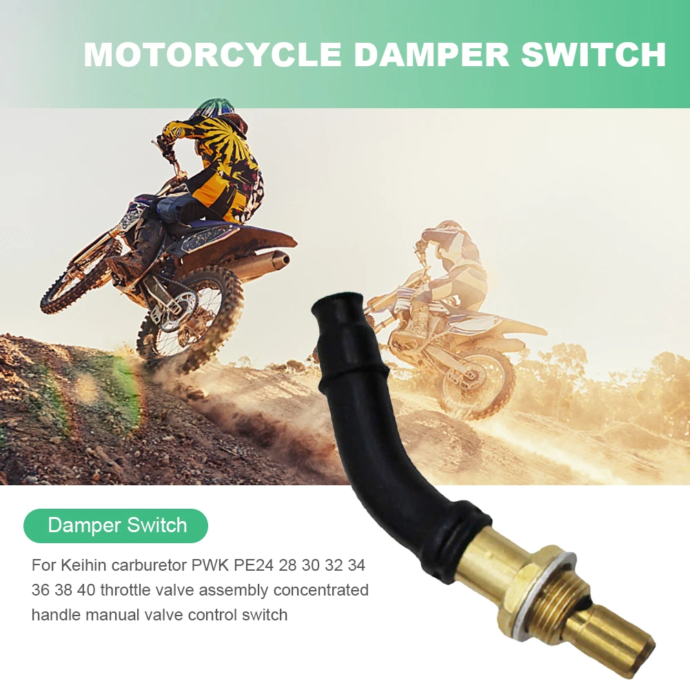 Motorcycle Carburetor Throttle Valve Switch For PWK PE 24 28 30 32 34 36 38 40 Carburetor Cable Pull Damper Switch Hot Start Kit