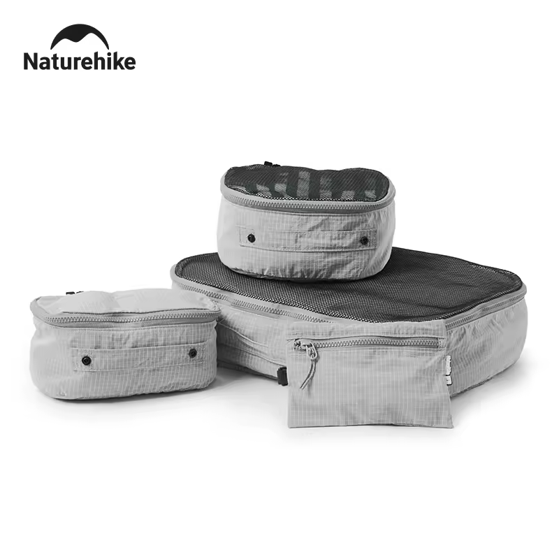 Bolsa de almacenamiento de viaje Naturehike, equipaje de negocios plegable y portátil, bolsa organizadora de embalaje ligera multifuncional con cremallera
