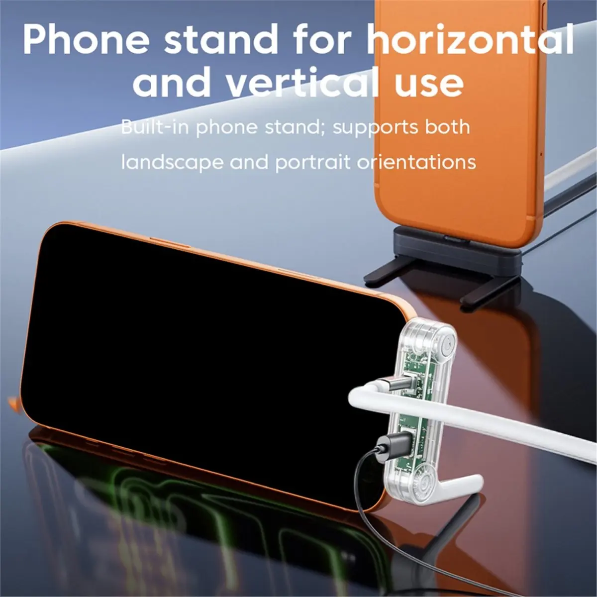 update. 2-in-1 USB C Headphone Adapter with Phone Stand Type C OTG Splitter for Fast Charging & Audio for Smartphone
