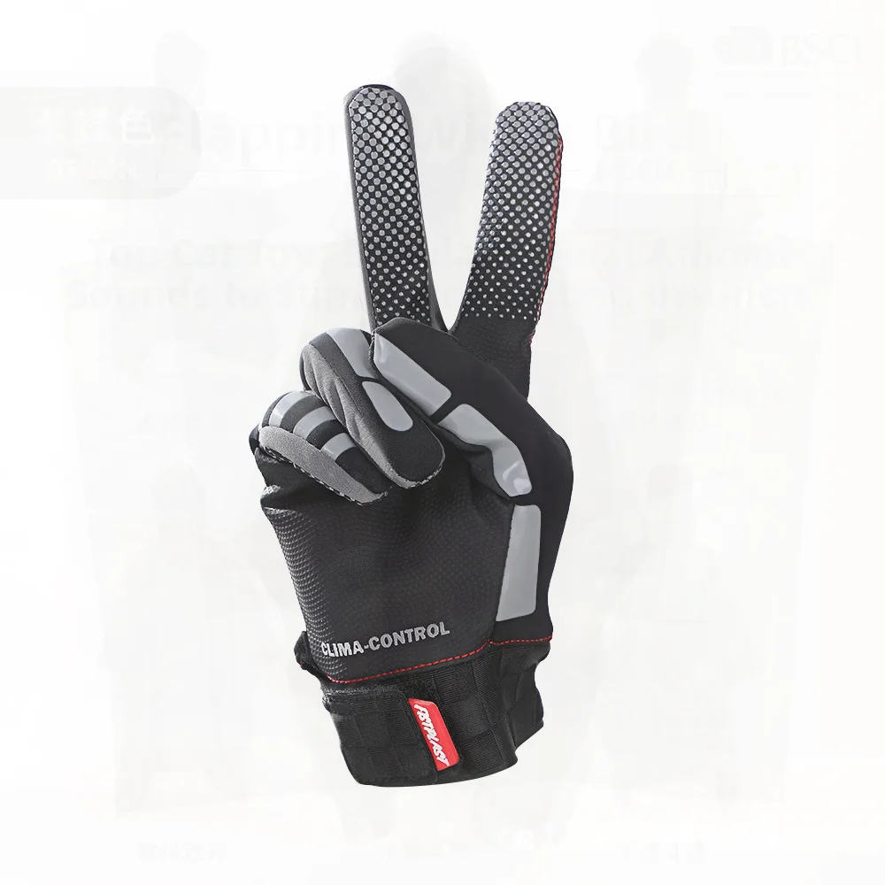 

Winter Full-Finger Touch Screen Gloves Unisex Fleece-Lined Waterproof Windproof Motorcycle Riding Wear-Resistant Long-Finger