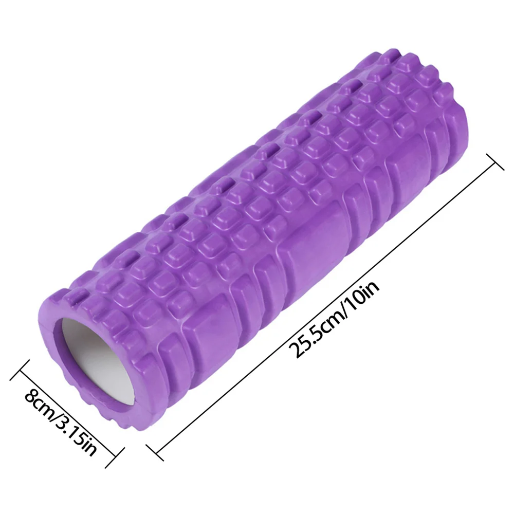 25.5cm Yoga Column Gym Fitness Pilates Foam Roller Exercise Back Massage Roller Yoga Brick Home Fitness Equipment