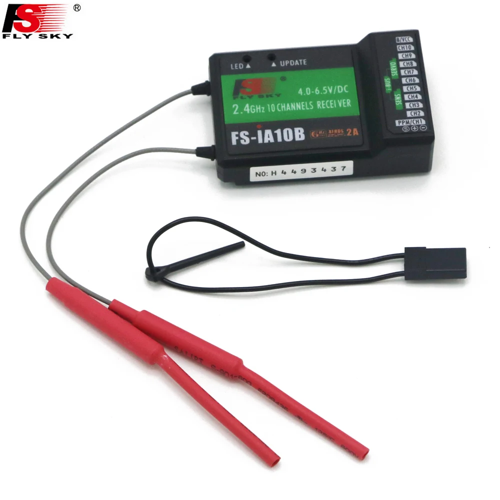 Flysky FS-IA10B FS IA10B 10ch Receiver for Transmitter FS-I10 FS-I6S FPV RC Helicopter Plane Quadcopter