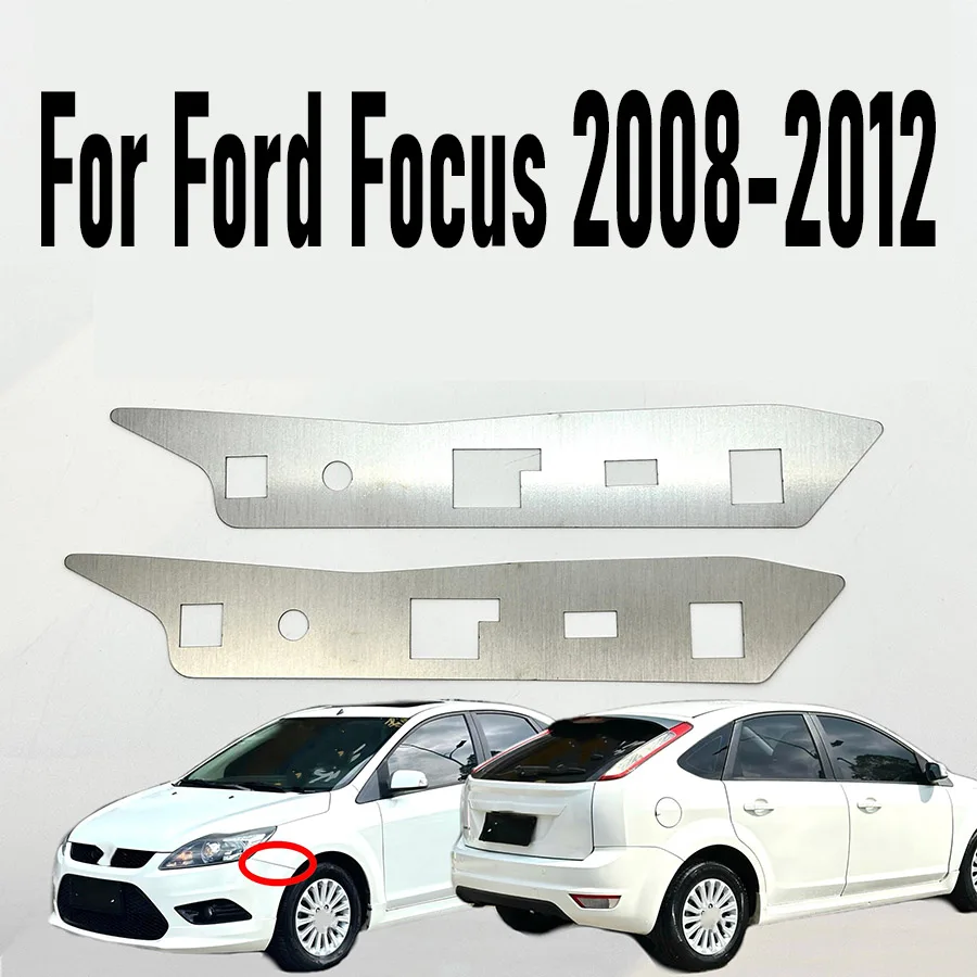 Wooeight 2Pcs Front Left Right Bumper Repair Steel Metal Plate Buckle Broken Reinforced Bracket For Ford Focus 2008-2011 2012