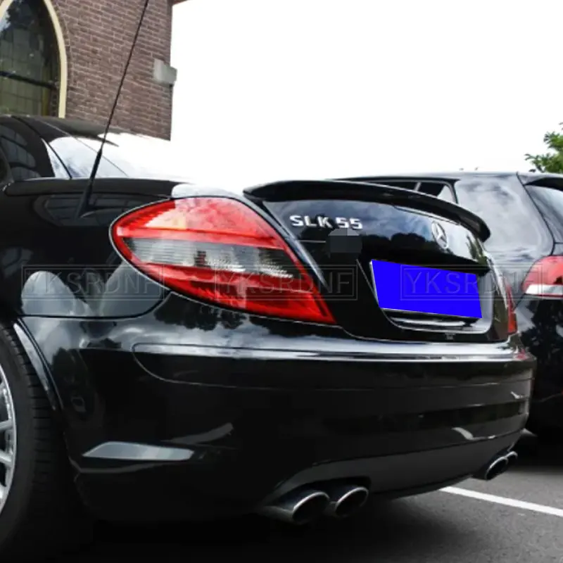 For Benz SLK R171 Rear Trunk Lip Spoiler Boot Wings For Benz SLK 200 SLK 35 Class R171 2005-2010 ABS Car Styling