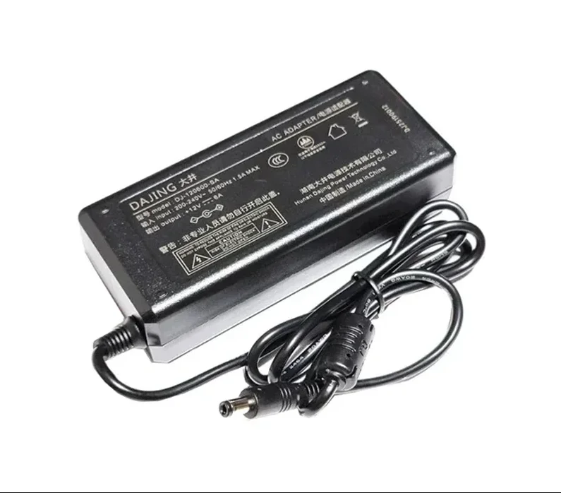 Адаптер питания 12В 6А, штекер 5.5/2.5мм, IEC C14, DJ-120600-SA